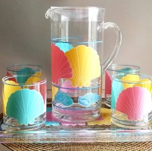 ❤1980s Vintage Acrylic Juice Set❤